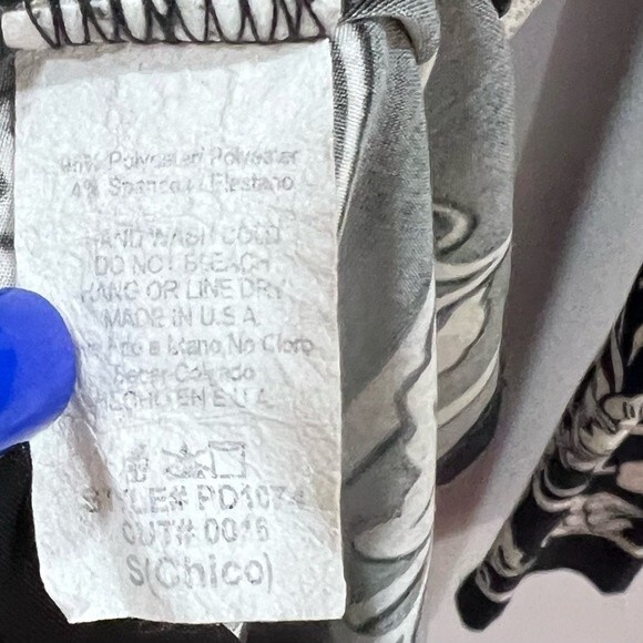 Francesca’s Miuse black and ivory empire waist floral dress size small - Picture 6 of 6